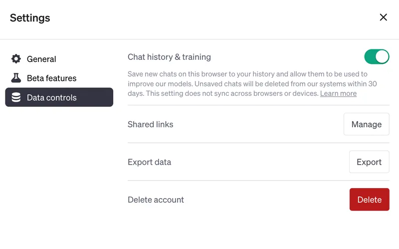 Chatgptplus Settings