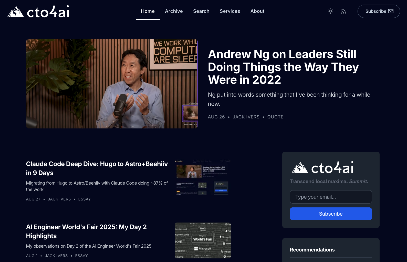 Claude Code Deep Dive: Hugo to Astro+Beehiiv in 9 Days