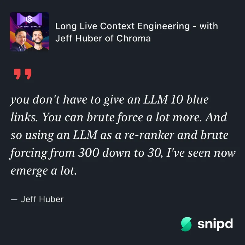 Context chunk selection process