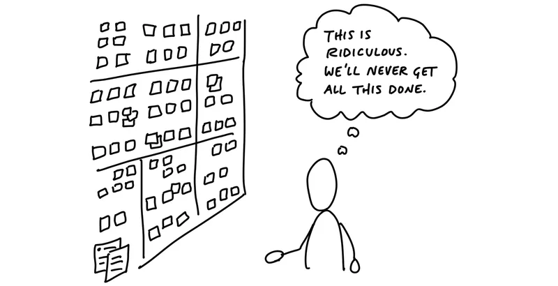 Introduction cartoon about backlogs and betting